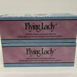 Golf Balls Lot Women Flying Lady White Breast Cancer Higher Longer Drives Lot 2